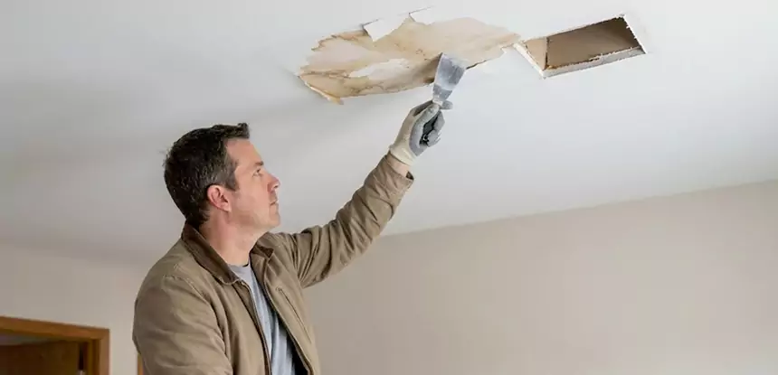 Ceiling Water Stain and Drywall Repair in Palmetto